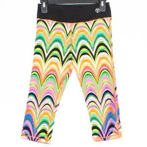 Trina Turk Womens Leggings Capri Hippie Psychedelic Retro Boho Colorful Size XS